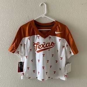 NWT Nike University of Texas Jersey Crop Top Size L